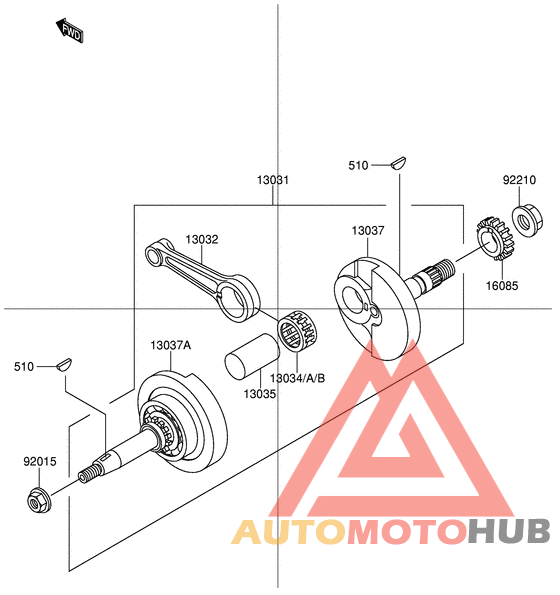 Вал коленчатый