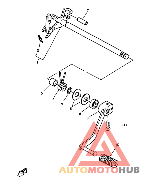 Eje de cambio - palanca