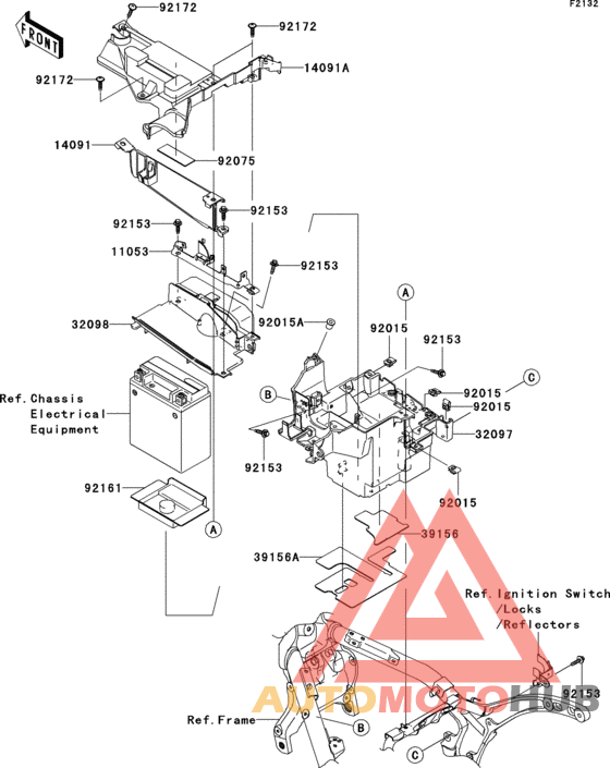 Короб для АКБ