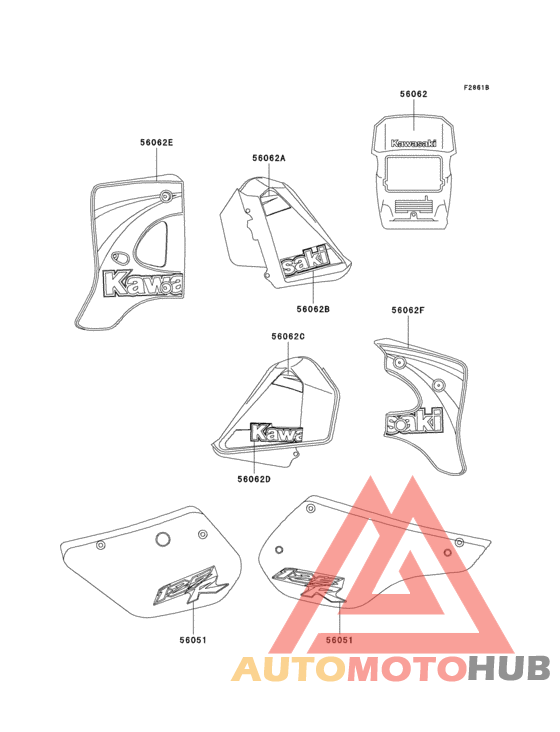 Decals(green)(kmx125-b10-b12)