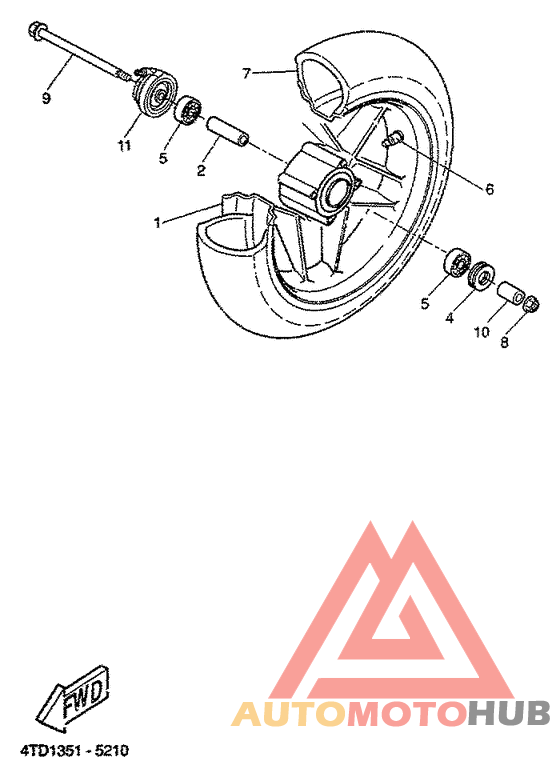 Переднее колесо