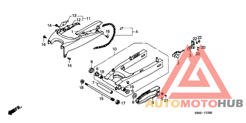 Swingarm/chain case