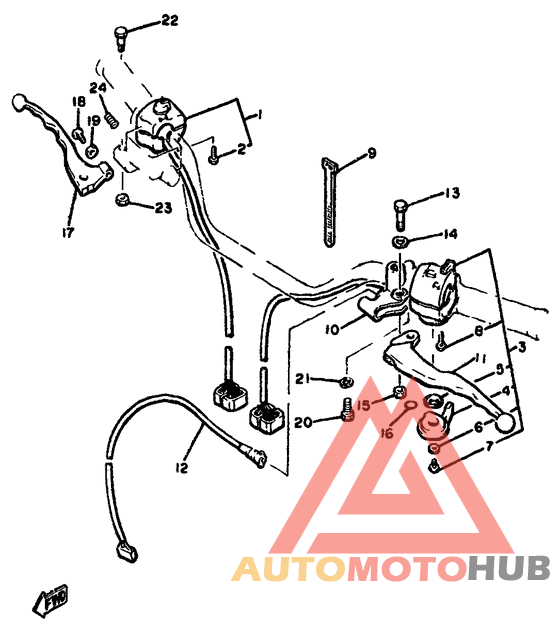 Handle switch. lever