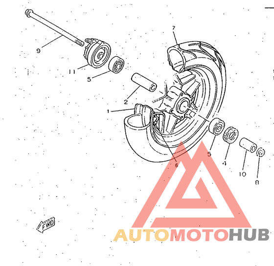 Переднее колесо