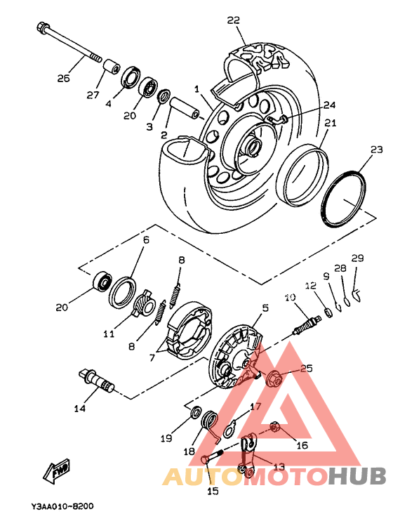 Переднее колесо