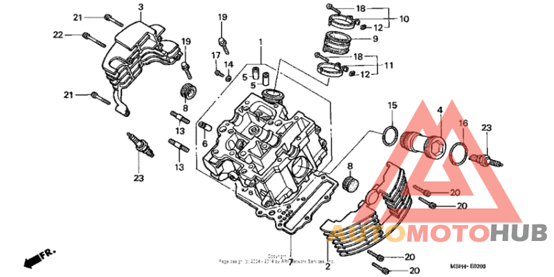 Головка цилиндров передняя