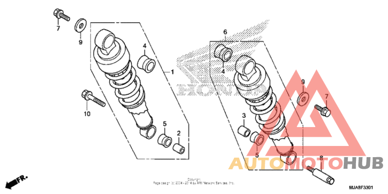 Rear shock absorber (2)