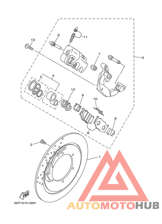 Передний суппорт