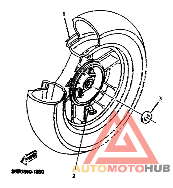 Rear wheel complete assy