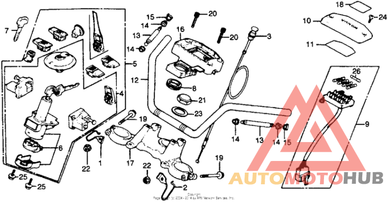 Handlebar + top bridge