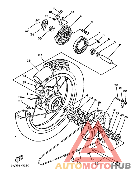 Переднее колесо
