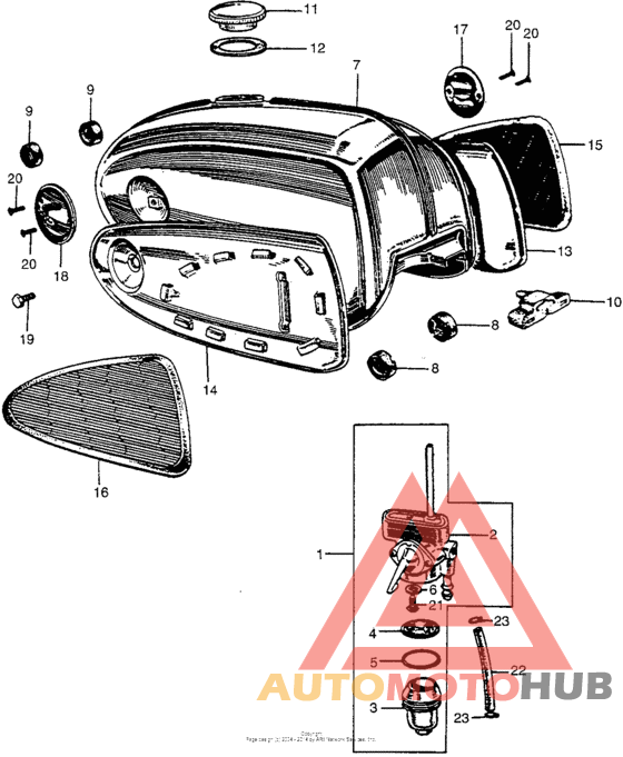 Ca175 fuel tank