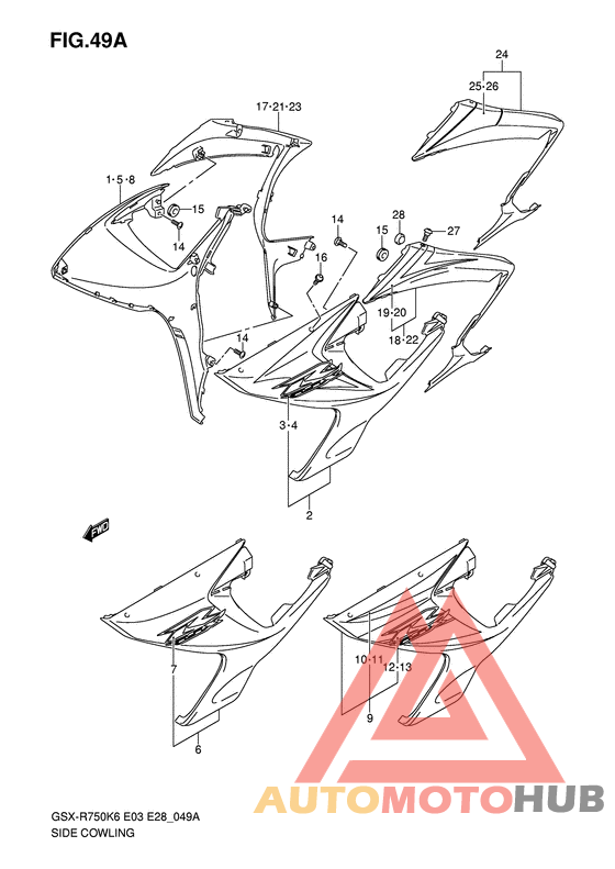Side cowling