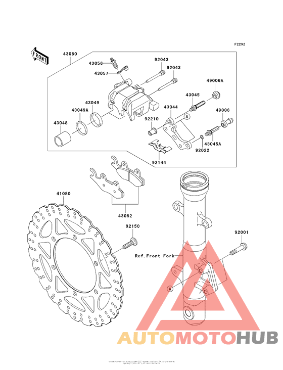 Передний тормоз