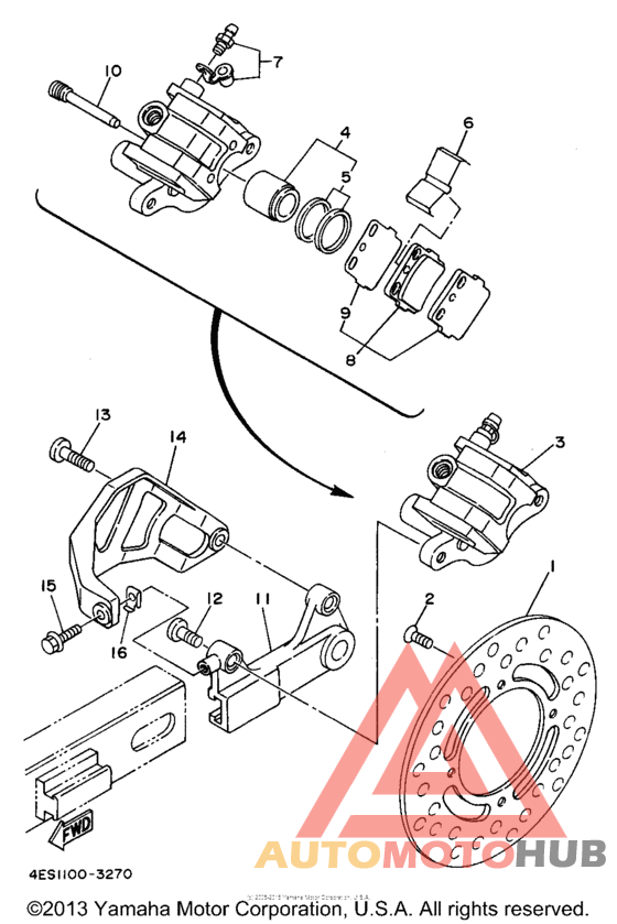 Задний суппорт