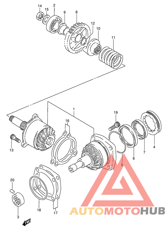 Secondary drive gear
