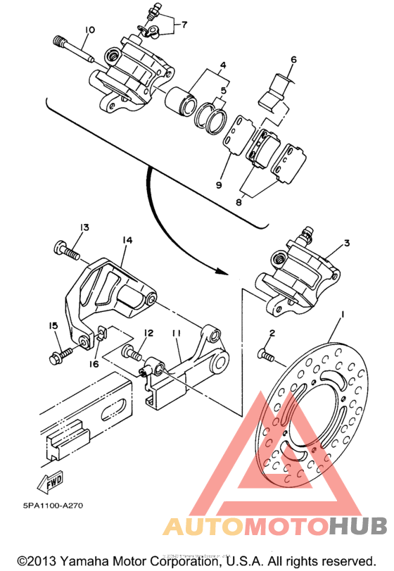 Задний суппорт