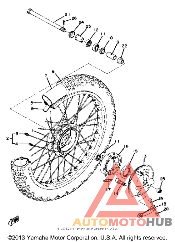 Переднее колесо