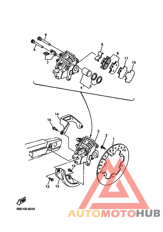 Задний суппорт