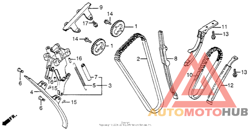 Cam chain + tensioner
