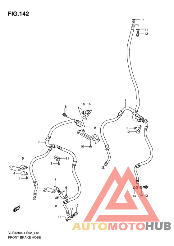 Передние тормозные трубки