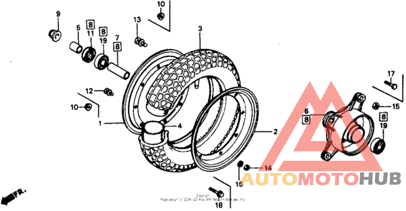 Переднее колесо