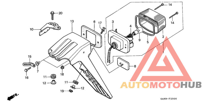 Taillight unit ass`y