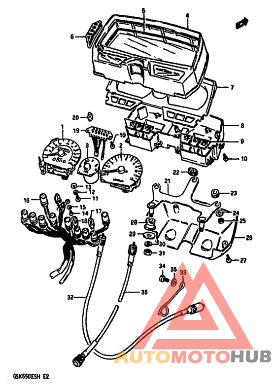 Speedometer-tachometer