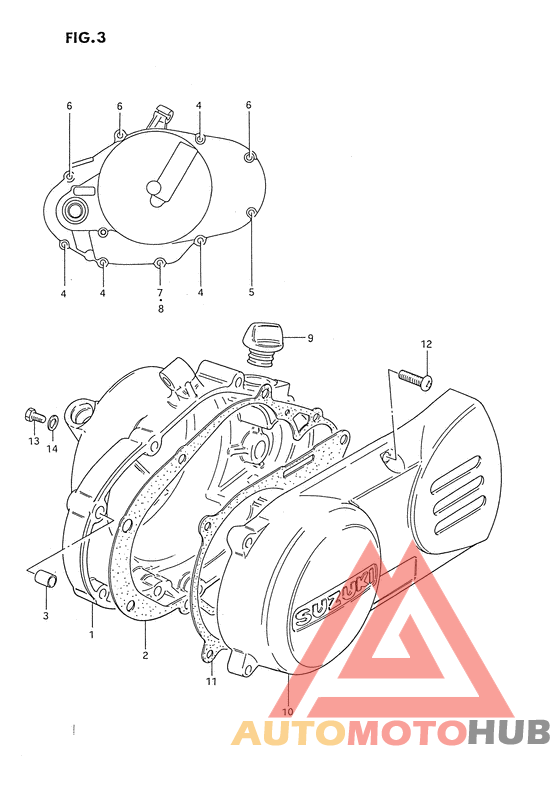 Crankcase cover ass`y  (v
