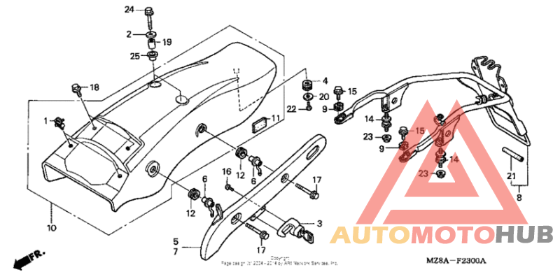 Задний бампер