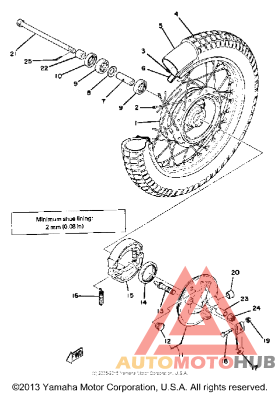 Переднее колесо
