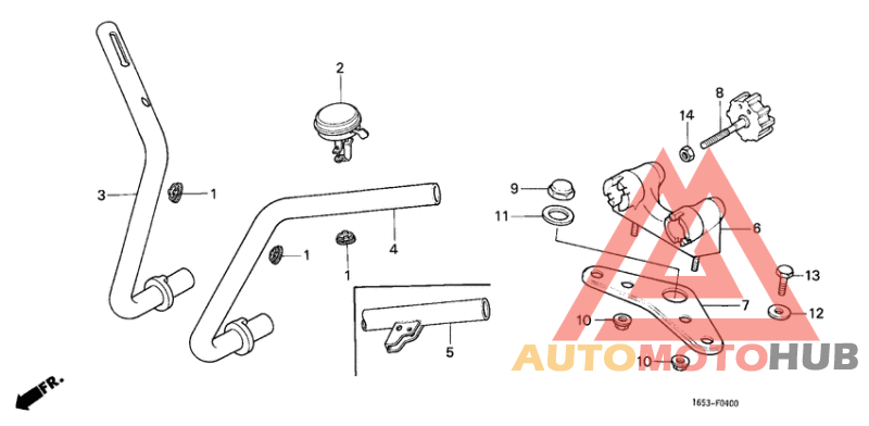 Handle pipe/top bridge