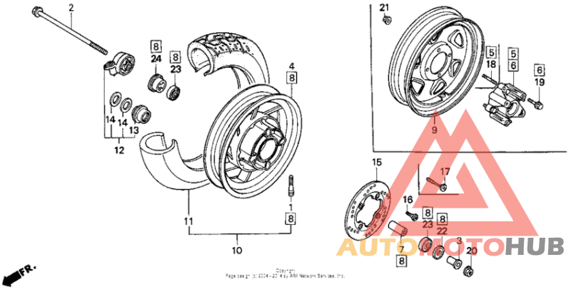Переднее колесо