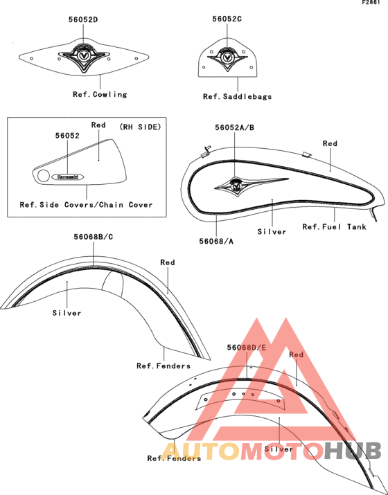 Decals(red/silver)(j8f)