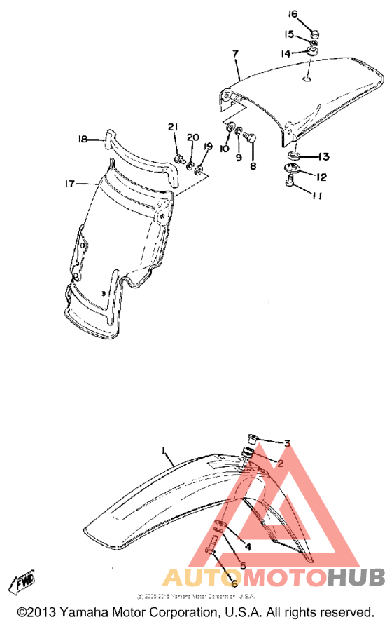 Front fender - rear fender