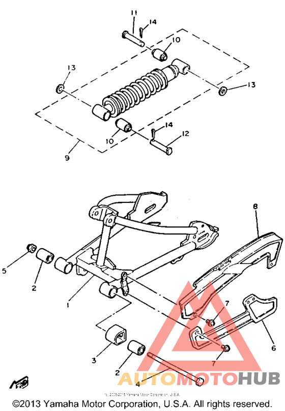 Swing arm - rear shocks