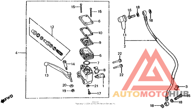 Fr. brake master cyl. 80