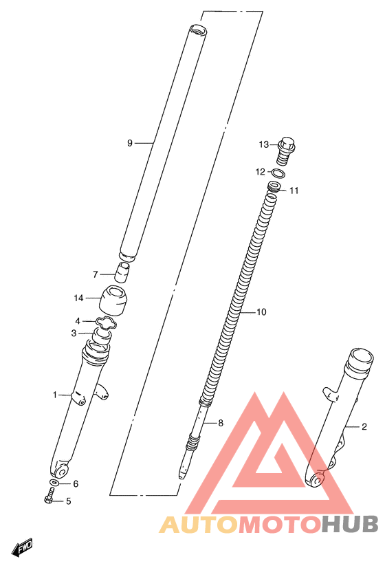 Демпфер передней вилки