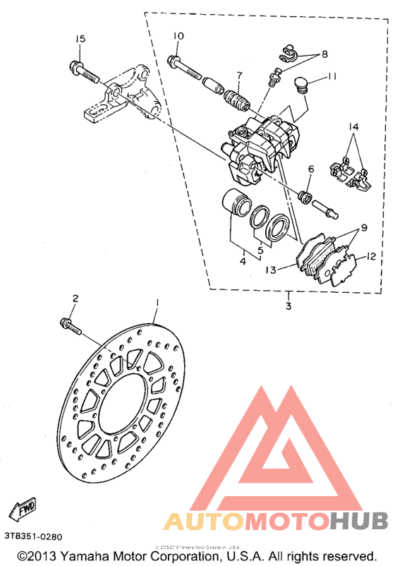 Задний суппорт