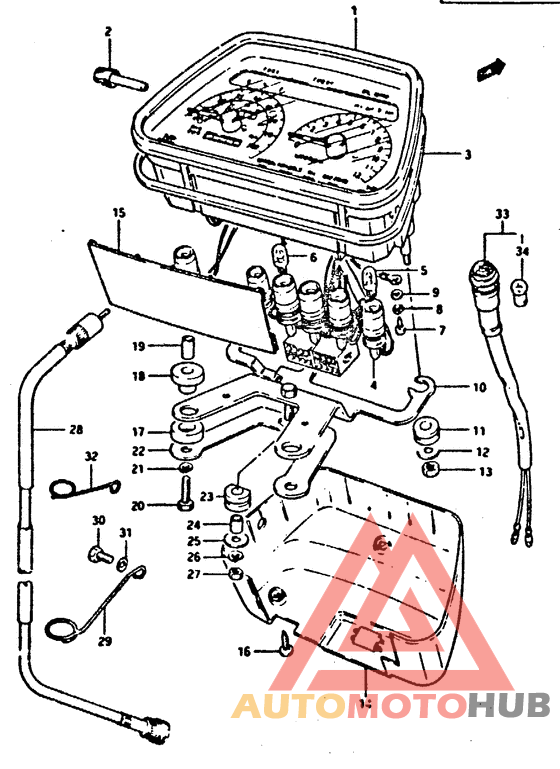 Спидометр-тахометр