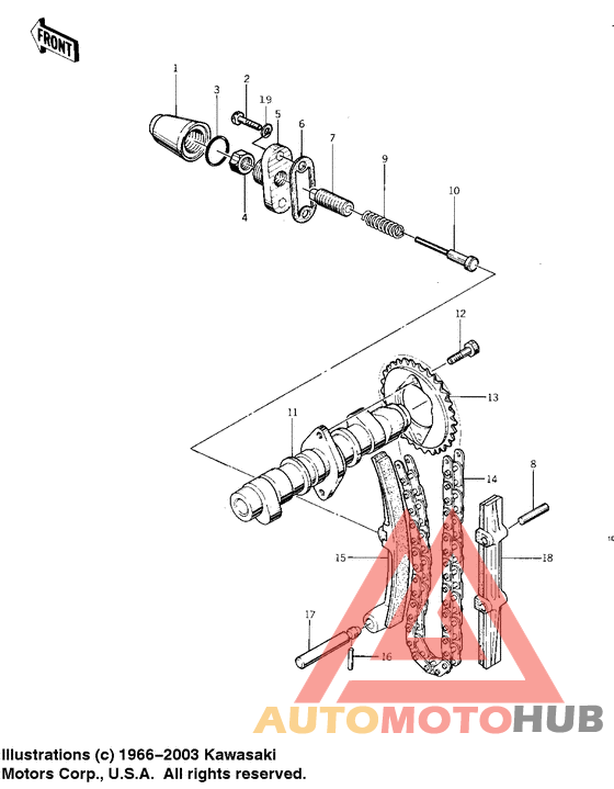 Camshaft/chain/tensioner