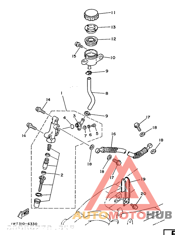 Задний торм цилиндр