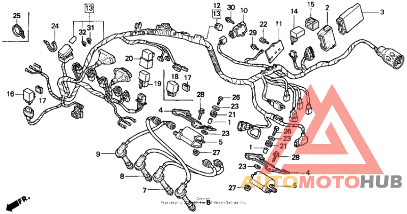 F3 wire harness 95-96