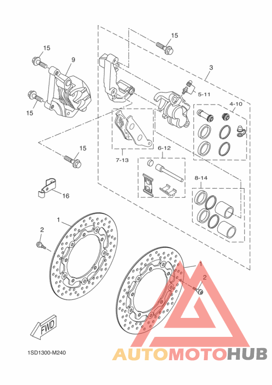 Передний суппорт