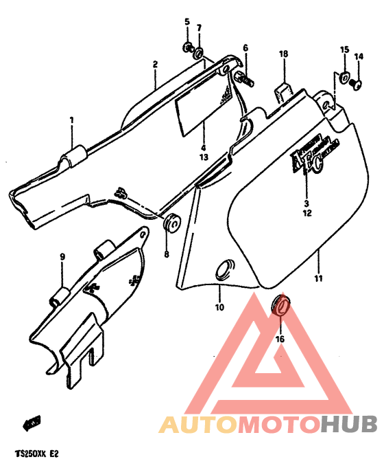 Обтекатель задний