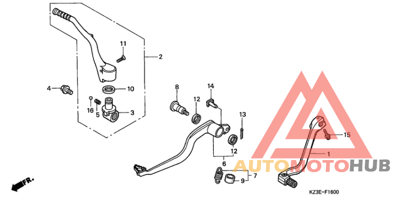 Brake pedal assy