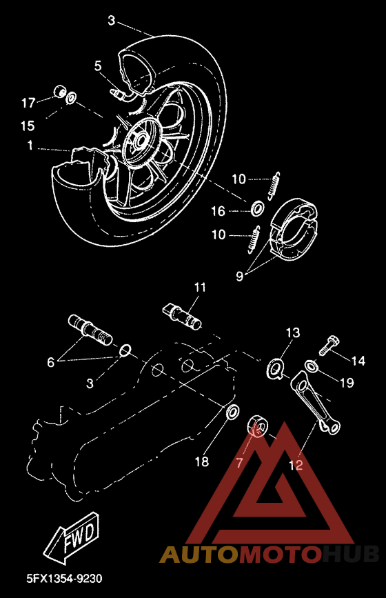 Переднее колесо