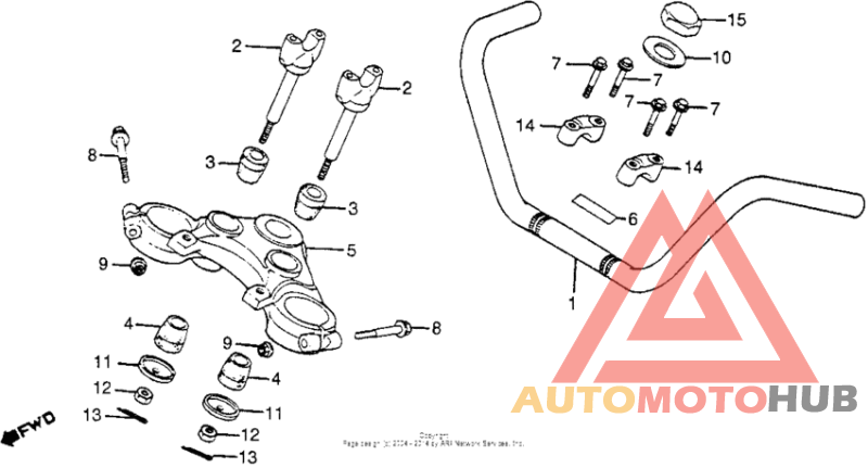 Handlebar + top bridge