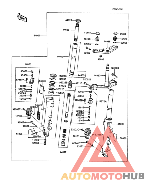 Front fork(1/2)(zxt00a-000321-)