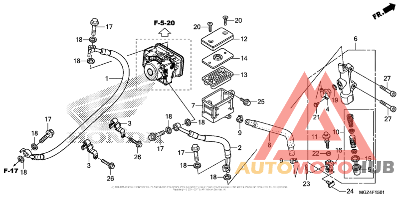 Rear Brake Master Cylinder (2)
